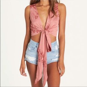 Billabong Coral Wrap It Up Tie Top